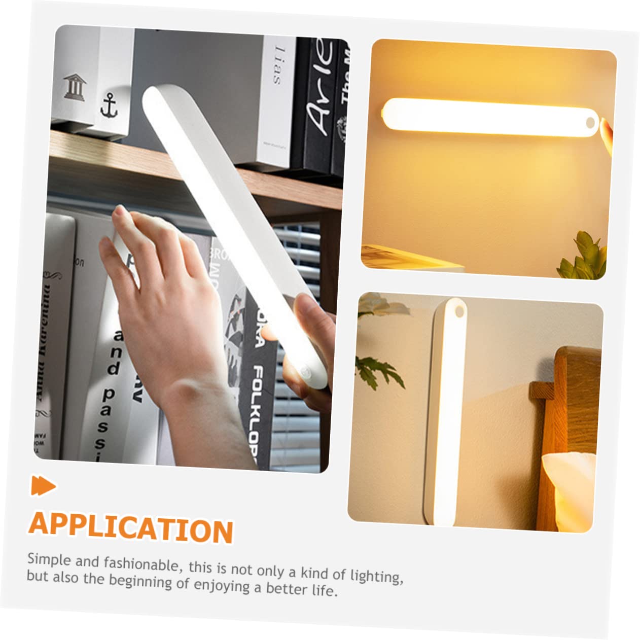 QYYZTQY Lampada da Allattamento Luce Notturna Portatile Batteria al Litio Luci notturne a LED Bianche sensibili alla Luce per armadietti per Bambini