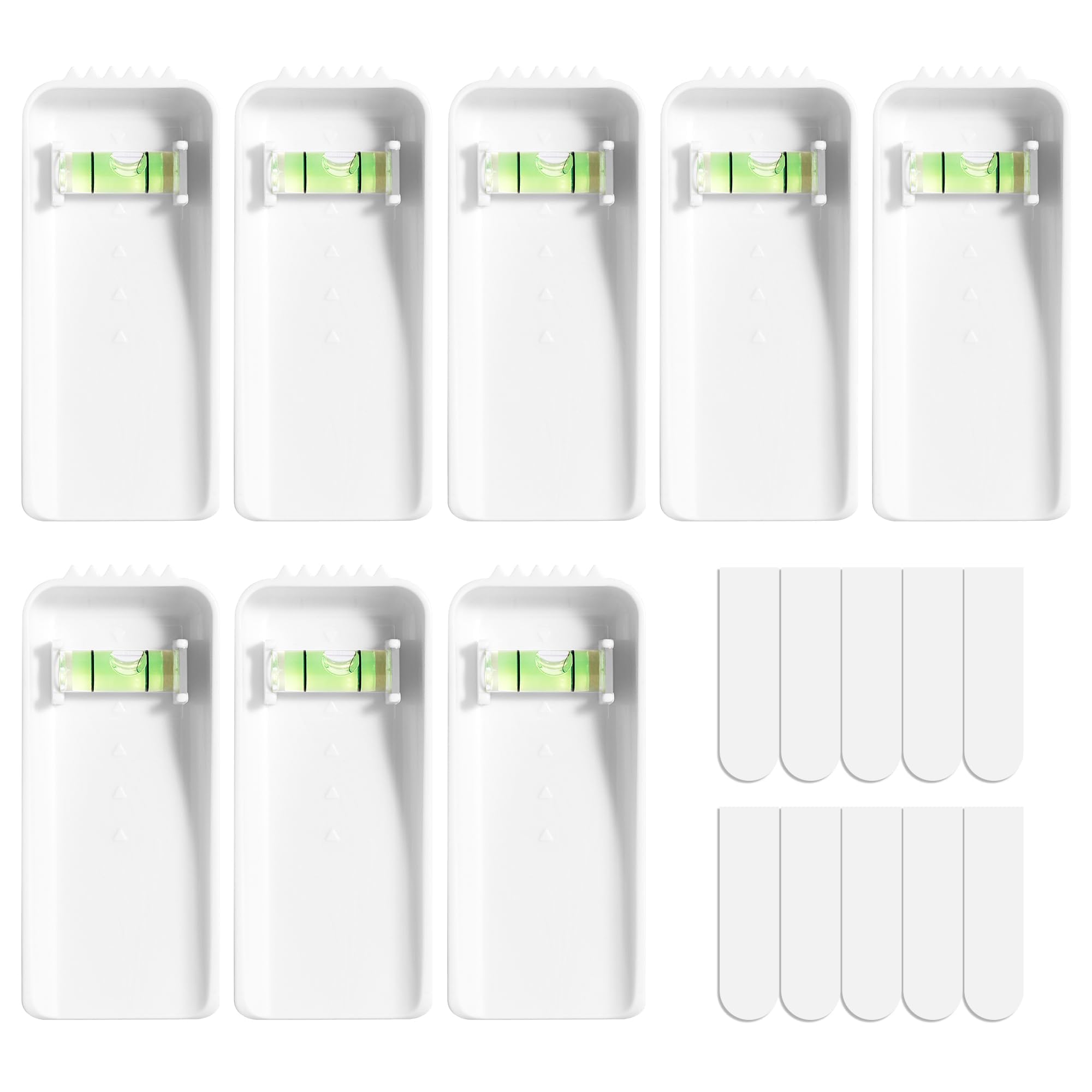 Large Canvas Hangers, 8 PCS Picture Hangers with 10 Removable Adhesive Strips, Damage Free Picture Hanging Hooks, Heavy Duty Wall Hangers for Canvas, Frames & Wall Art