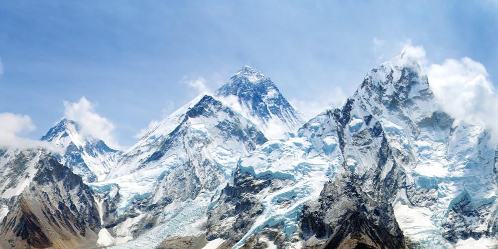 TTQYFNM 20x10ft Winter Snowy Mountain Backdrop Blue Sky Snow-Covered Alpine Snow High Hill Peak Ski Nature Landscape Photography Background for