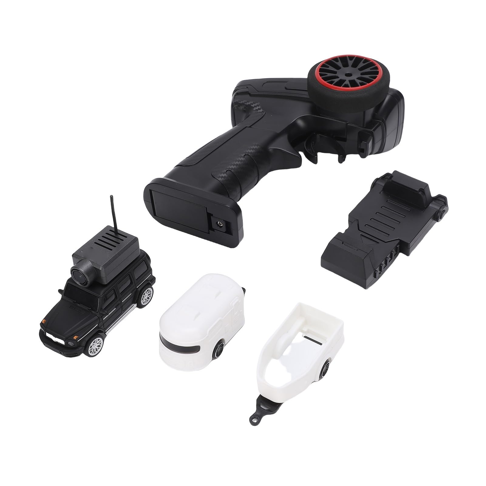 VGEBY Samochód Mini RC z kamerą HD FPV, Zdalnie Sterowany Samochód w Skali 1:64 z Oświetleniem Otoczenia i 3 Trybami Prędkości, do Wyścigów w Pomieszczeniach i Zabaw Towarzyskich