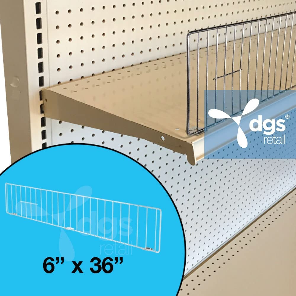 Amazon.com: Wire Shelf Divider Front Fence for 36"W Lozier & Madix Gondola  Wire Shelving, Chrome 6"H : Industrial & Scientific