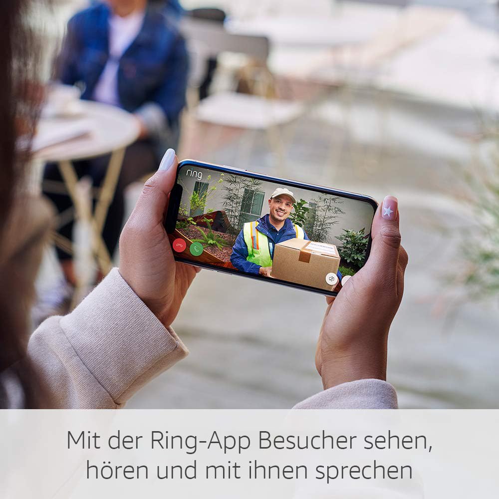 Ring Video-Türspion (Door View Cam) | Für eine Türstärke von 54–75 mm (Empfohlene Version) | Kabellose Türklingel-Sicherheitskamera mit 1080p-HD-Video | 30-tägige kostenlose Testphase für Ring Home
