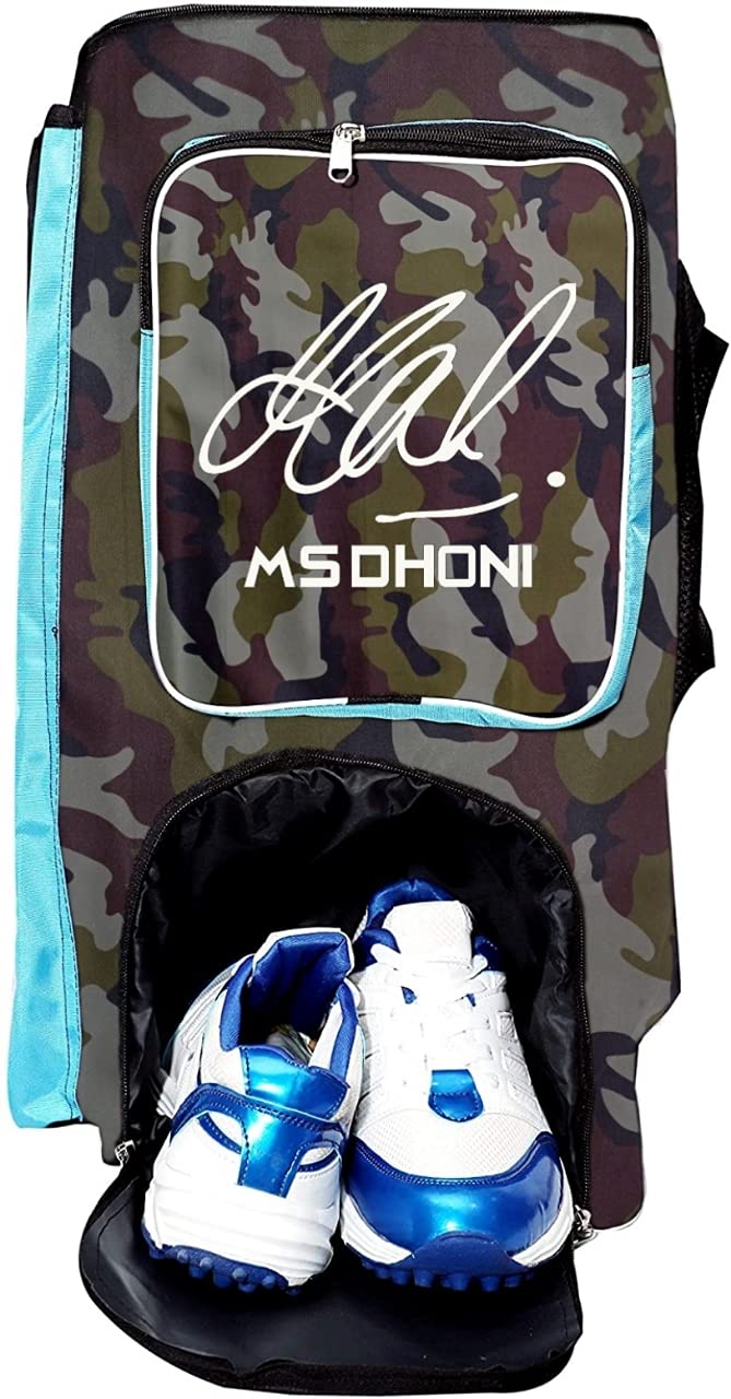 Dev Star House MS Dhoni Cricket Kit Bag with Heavy Material (Green-Army)