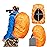 Joy Walker Backpack Rain Cover Waterproof Breathable Suitable for (15-30L, 30-40L, 40-55L, 55-70L, 70-90L) Backpack Hiking/Camping/Traveling (orange, Large (for 40-50L backpack))