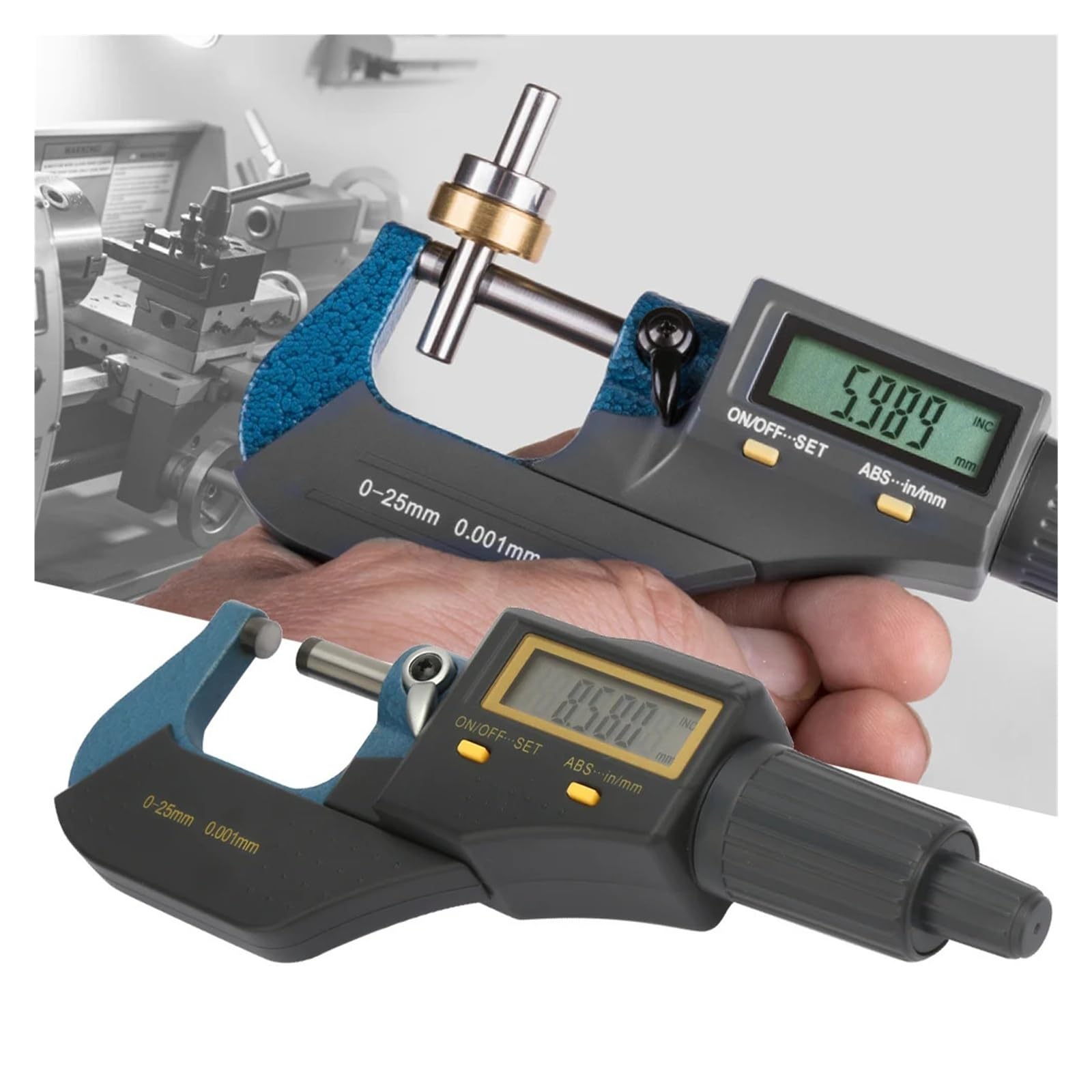 Mikrometr cyfrowy elektroniczny do pomiaru średnicy zewnętrznej 0~25 mm 0,001 mm Zmierz wszystko