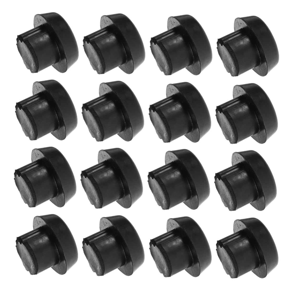 HANABASS 20Pcs Billiard Cue Bottom Plugs Black Protective Covers for Pool Cue Tips Durable Accessories for Enhanced Cue Performance and Longevity for Billiards and Pool Games