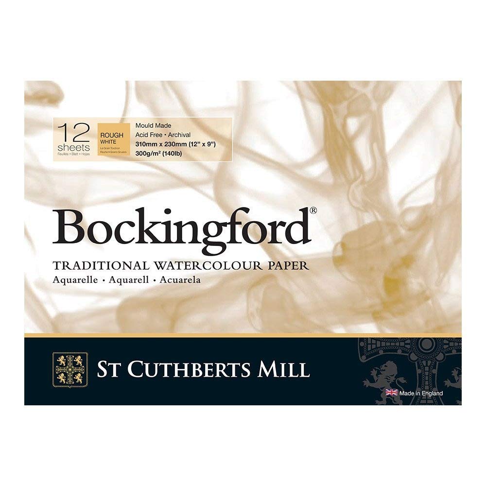 Bockingford 300gsm Glued Pad 12" x 9" (310 x 230mm) Rough