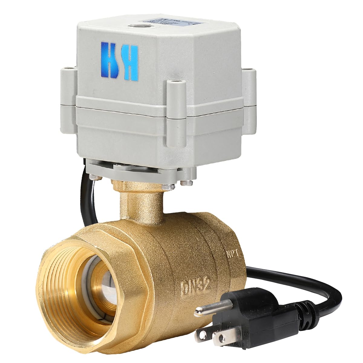 Robinet à boisseau sphérique électrique motorisé 110V 230V vanne inox normalement fermé