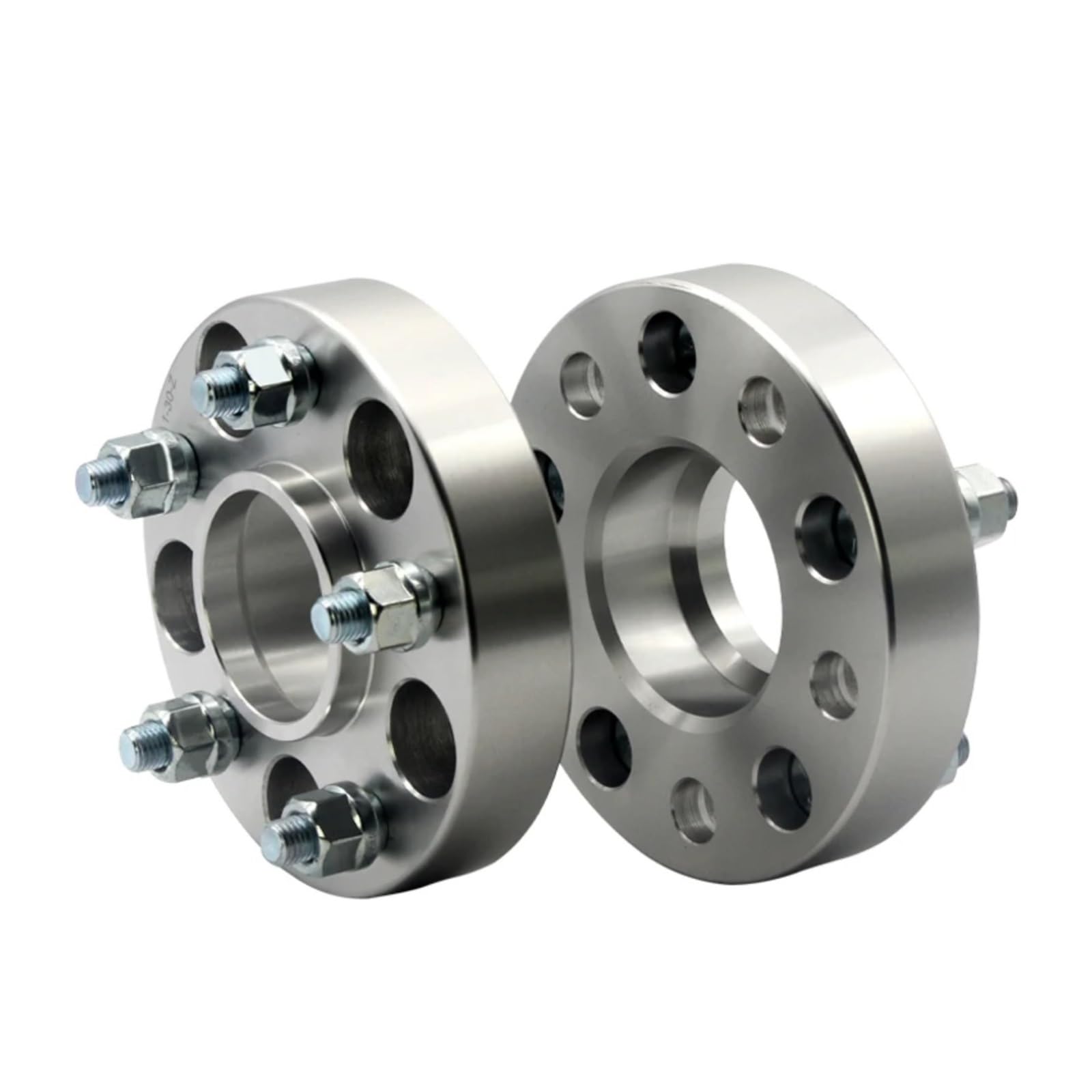 Distanciador de Rueda Para Chrysler para Grand para caravana 5 terminales 2 piezas PCD 5x114,3 CB71.6mm adaptador espaciador de rueda Separadores de rueda(2PC Silver 20mm)