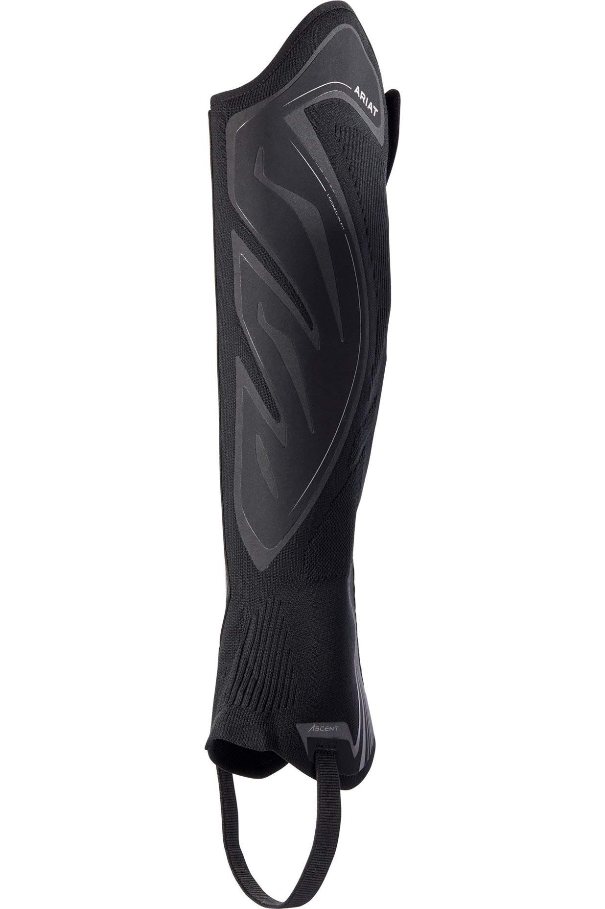 Ariat Unisex Black Acent Chaps - Fits Like A Sock, Performs Like A Pro - Un-Lined, Knit Construction - No-Sew Overlay Chap Size - S