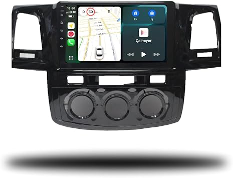 MarTechno Manuel Klima Android Multimedya 4GB RAM 64GB Haf za Toyota Hilux 2005-2008 ile uyumlu