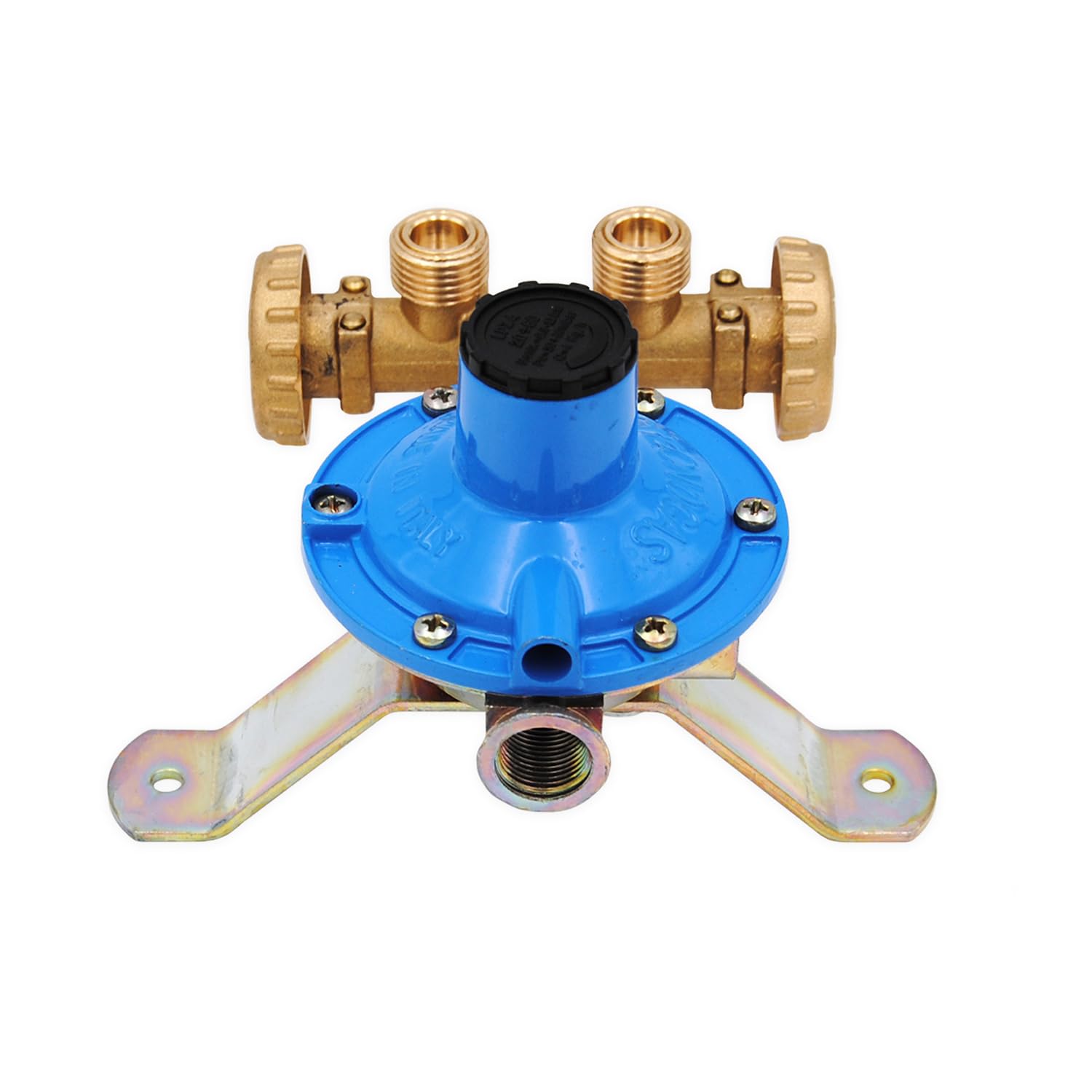 Tecnogas E6712 Mini Centralina Gas GPL per 2 Bombole con Regolatore e Dispositivo di Sicurezza UNI 7131, Minicentralina a Installazione a Muro, Portata 10 Kg
