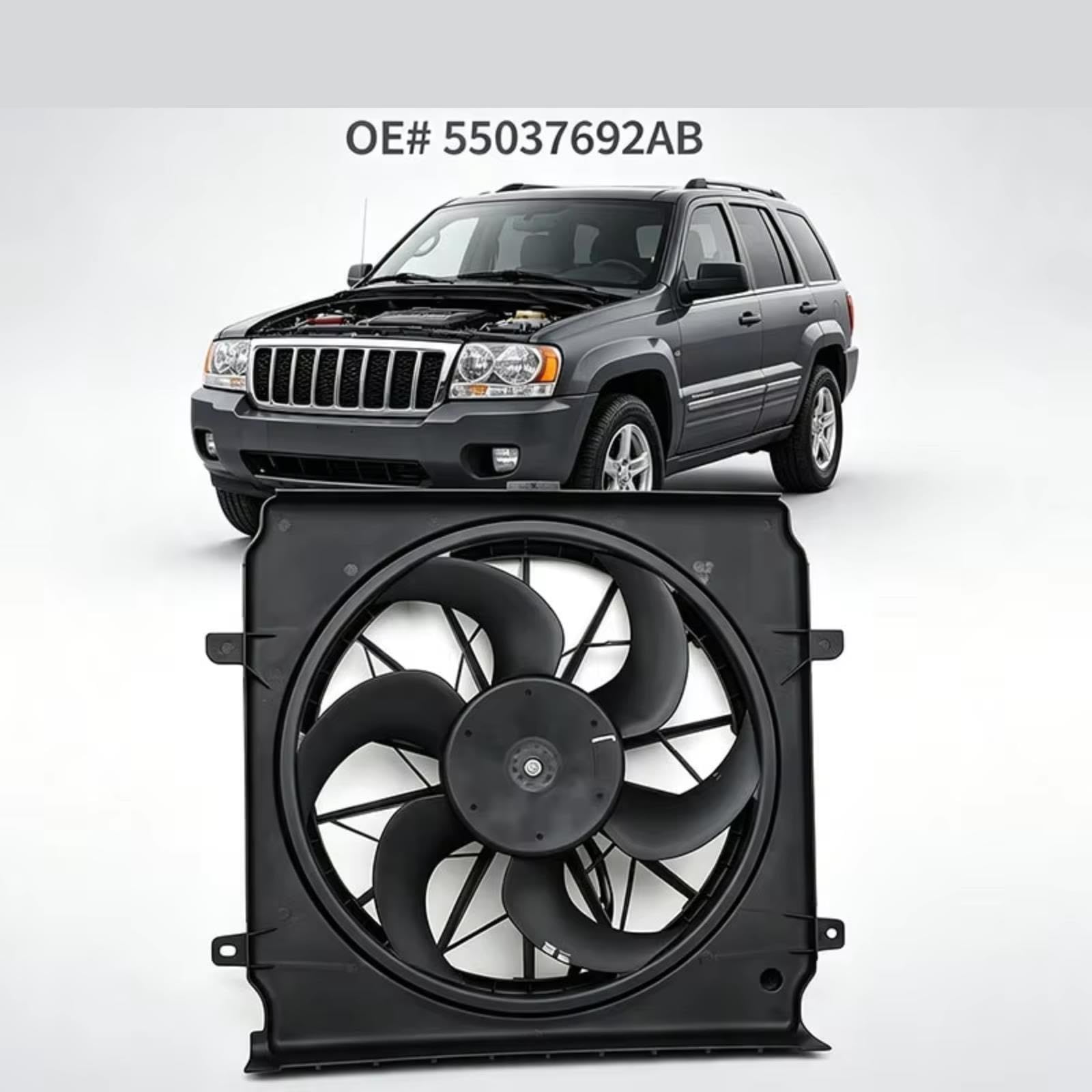 Ventola Del Radiatore Per Auto Per Jeep Per Liberty 2004-2005 55037692AB