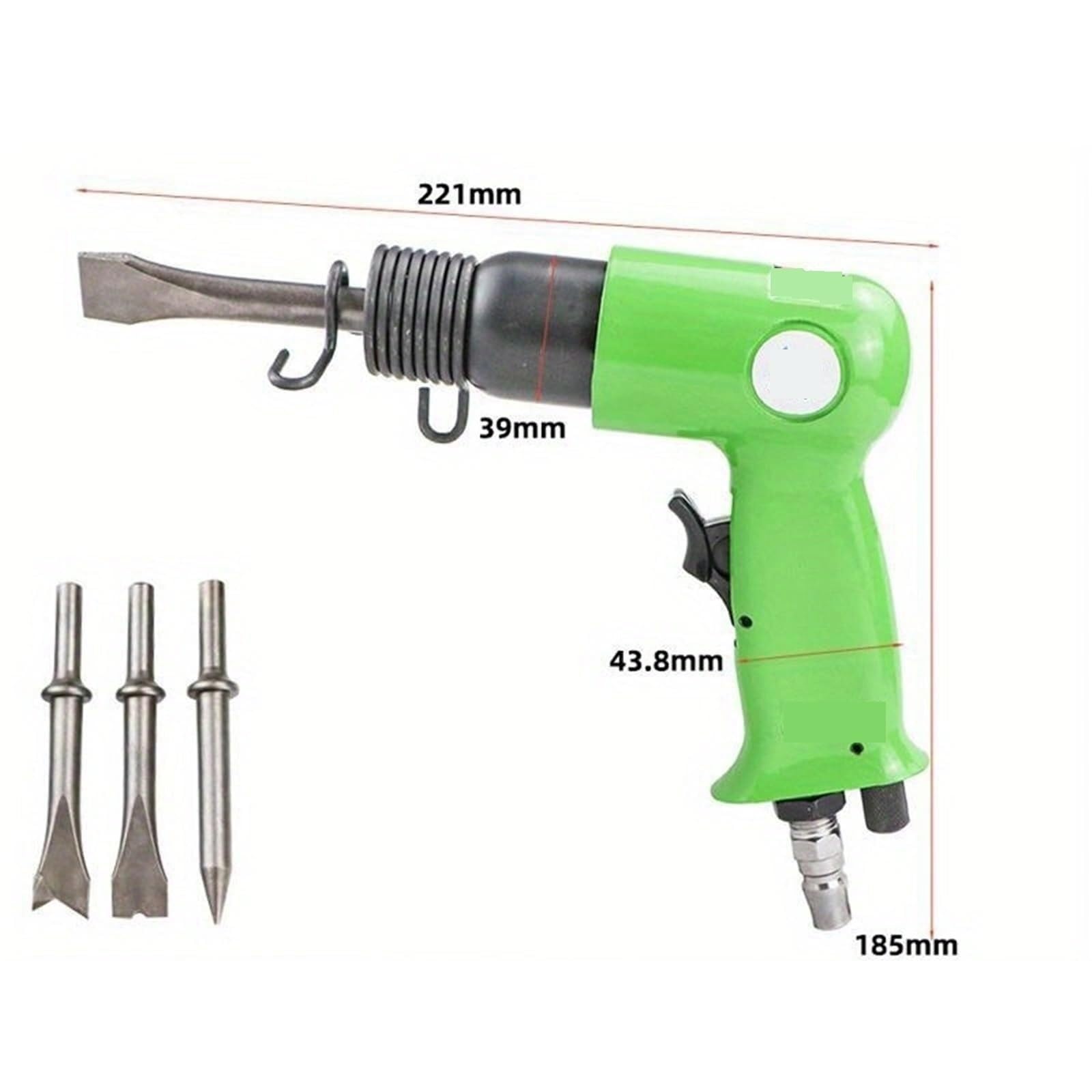 Strumenti pneumatici, Kit Martello Pneumatico, Pala Multifunzionale Per La Rimozione Della Ruggine, Strumento Di Impatto