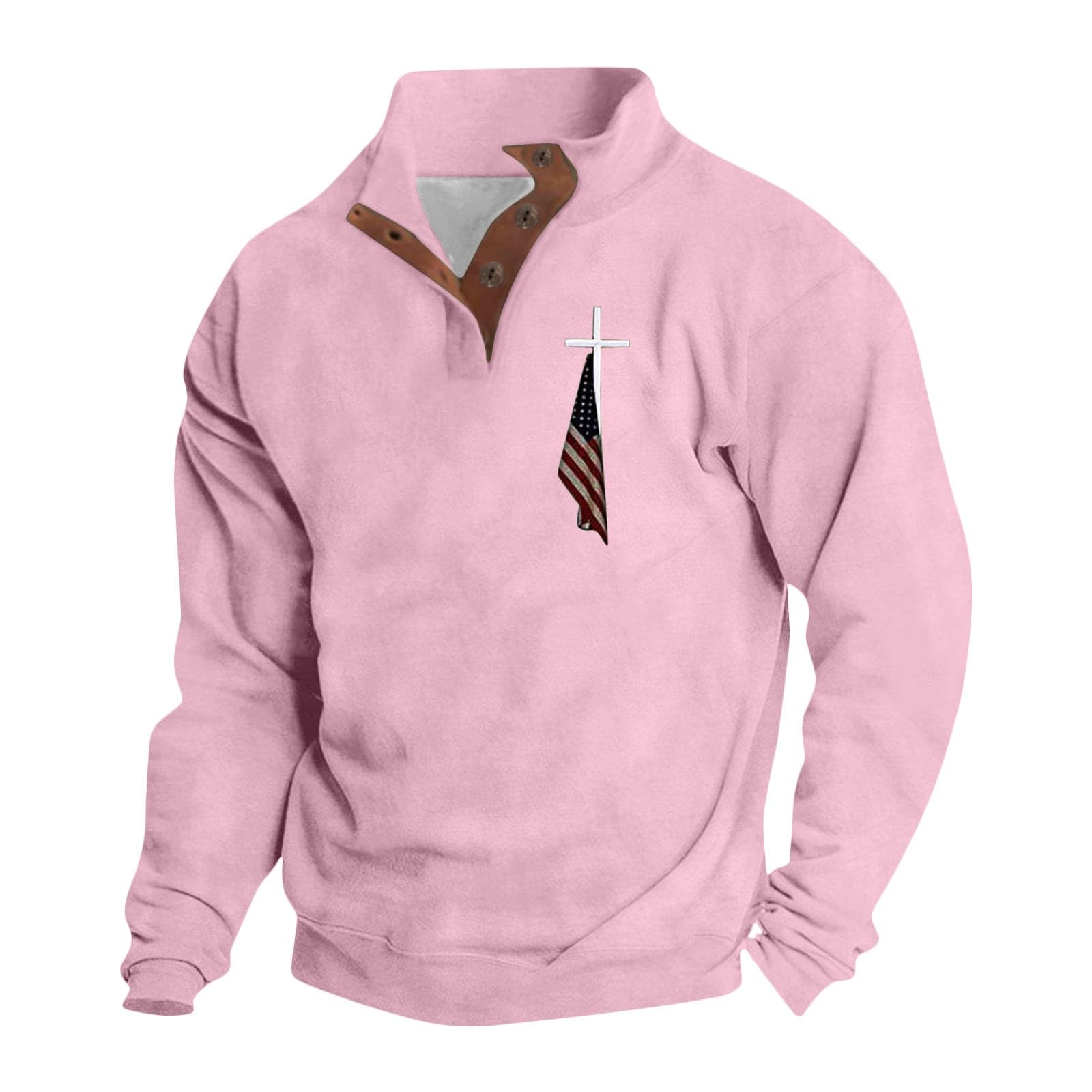 Sudaderas con Capucha Corta Sudadera De Manga Larga Botones Y Cuello Estampado 3D Tendencia Suelta Informal para Hombres Top Fitness Ropa Trabajo Jersey Hombre Deportiva Mangas