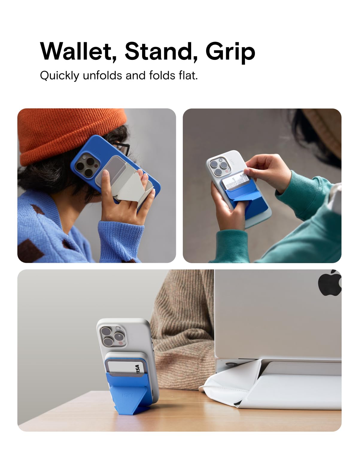 MOFT Snap-On Magnetic Mobile Phone Stand Magsafe Compatible Wallet
