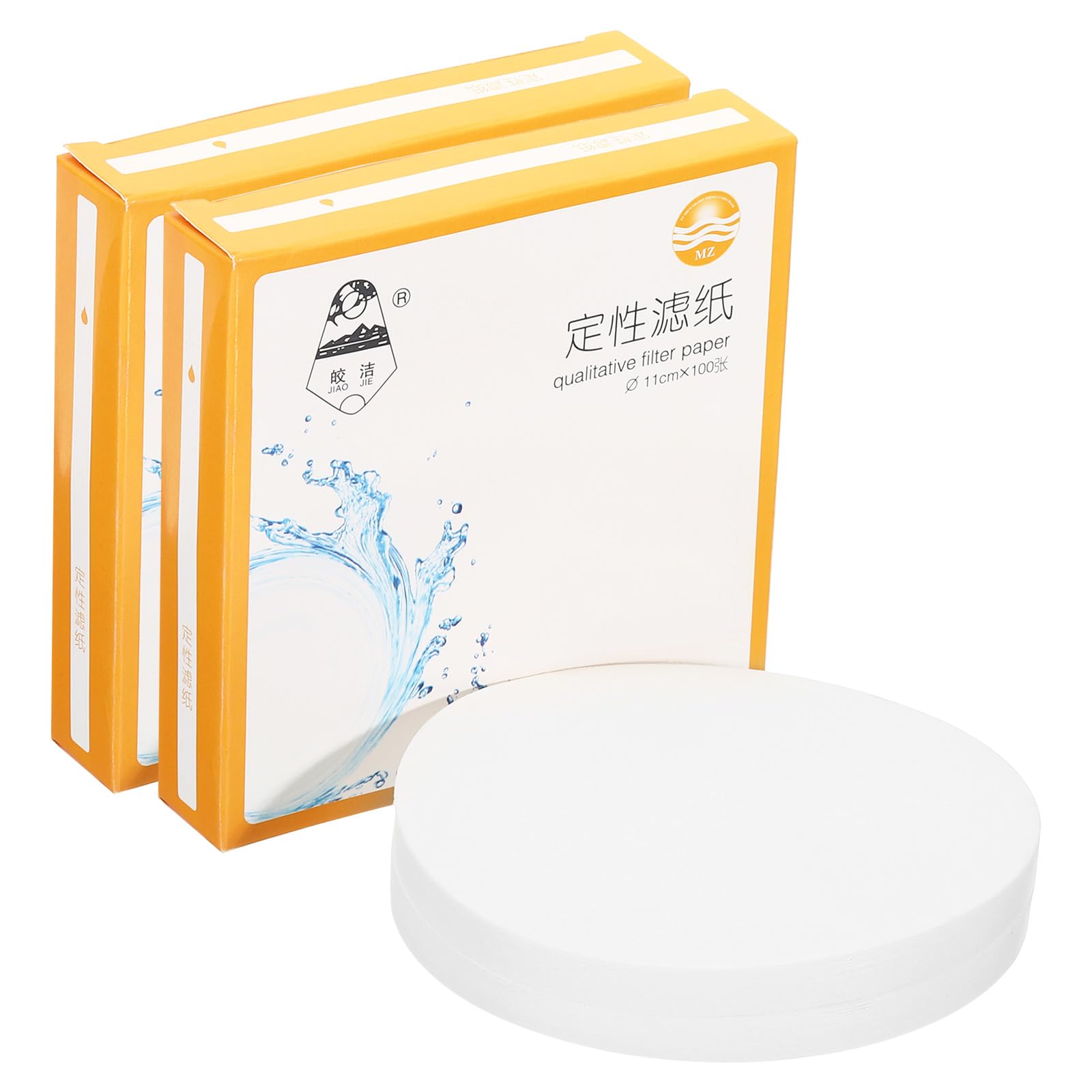 PATIKIL 200Pcs 11cm Qualitative Filter Paper Circles, Fast Speed Round Laboratory Filter Paper Chemical Industrial Oil Testing Funnel Filter Paper-image-4