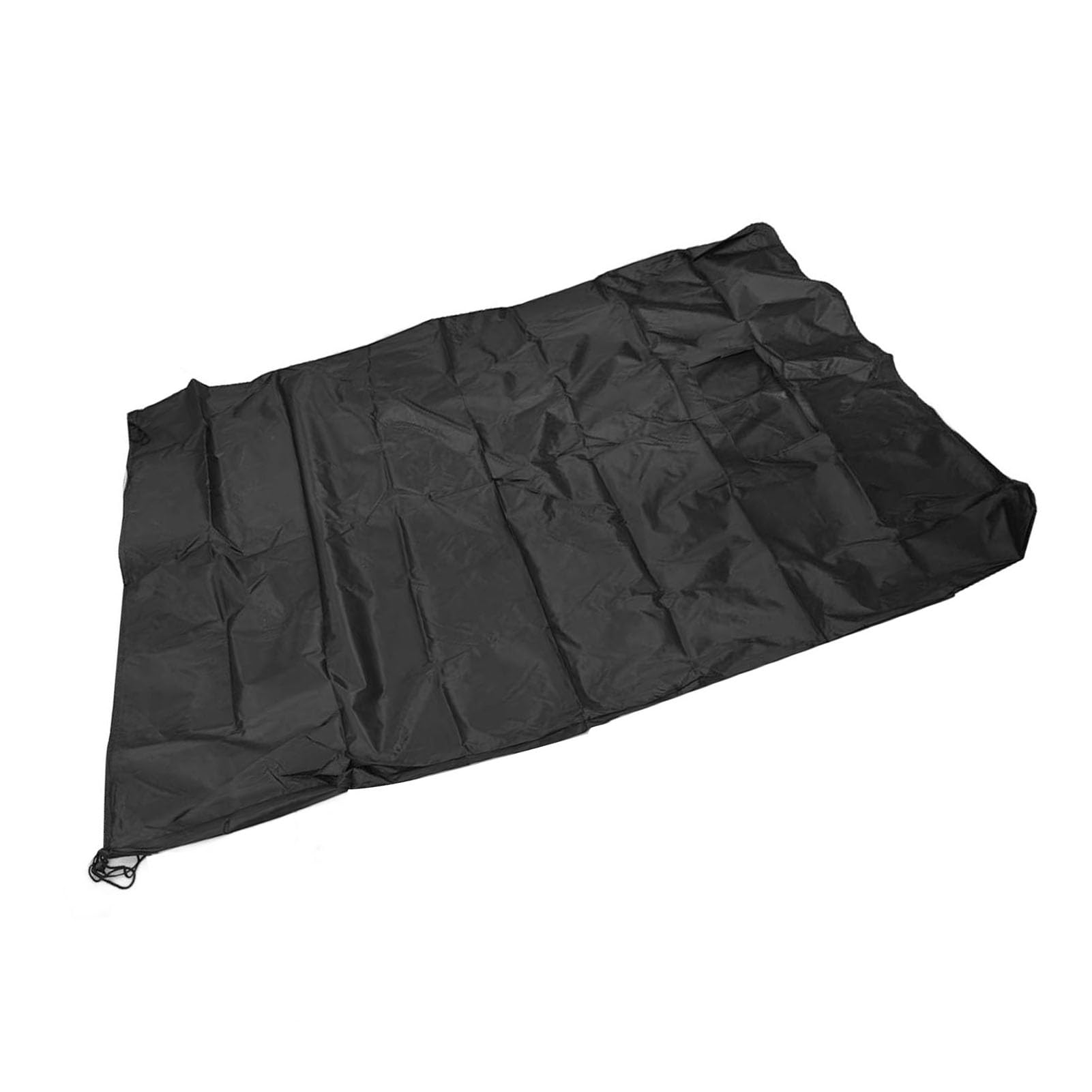 Bolsa de tela Oxford resistente al agua para recolección de hojas con cremallera inferior y cordones dobles para cortacésped, tractor, cortacésped, gran capacidad, 244 x 144 cm