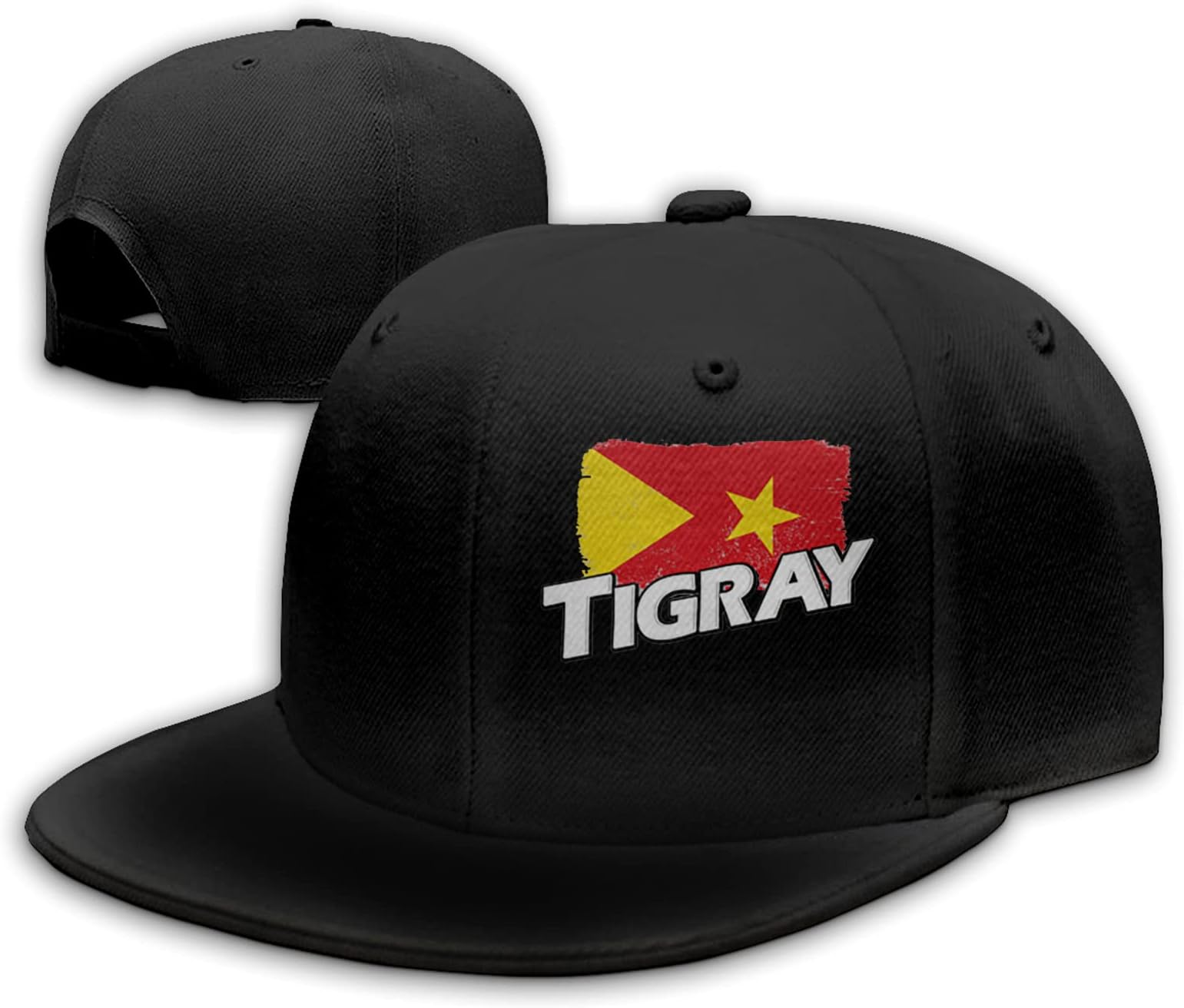 Tigray Flag Hiphop Hat Snapback Hats for Men Baseball Cap Trucker Hats Mens Adjustable Black