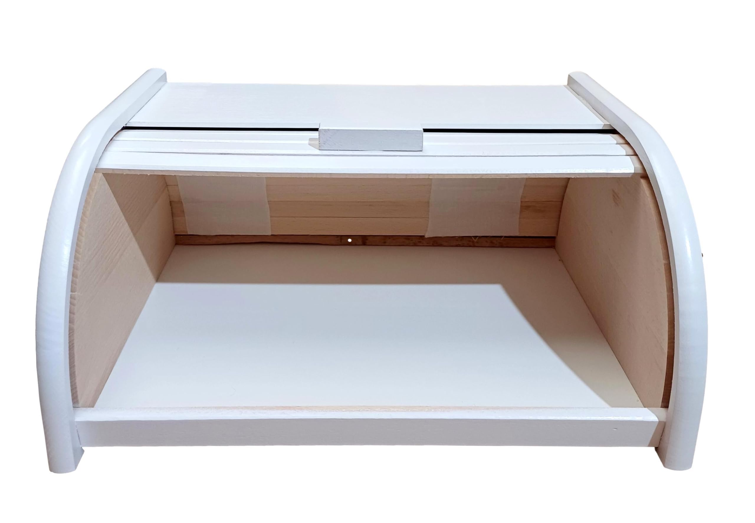 Accessoire Cuisine Bois Boîte à Pain En Bois De Hêtre - Petit Modèle Avec Couvercle Coulissant Boite A Pain