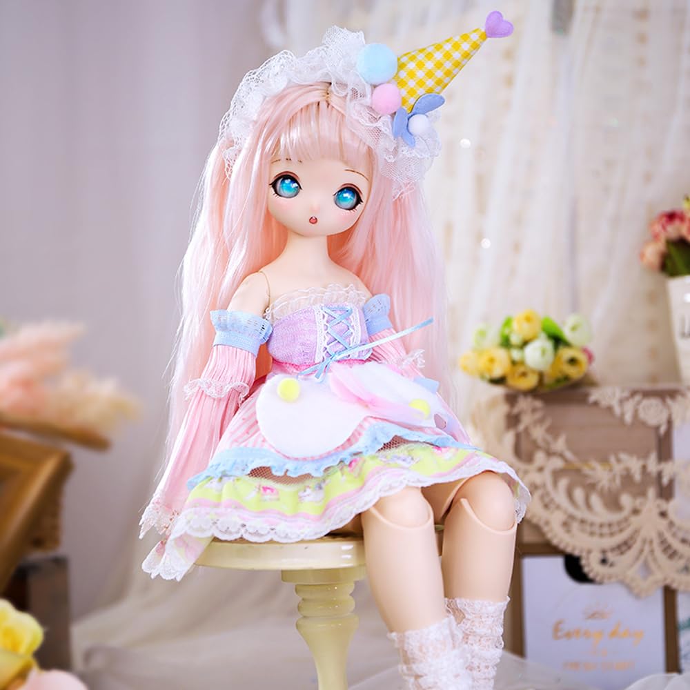 Amazon.co.jp: BALOLO BJD ドール フルセット 1/4 球体関節人形 女の子