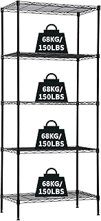 Actask Heavy Duty Shelving Unit, 5 Tier Metal...,