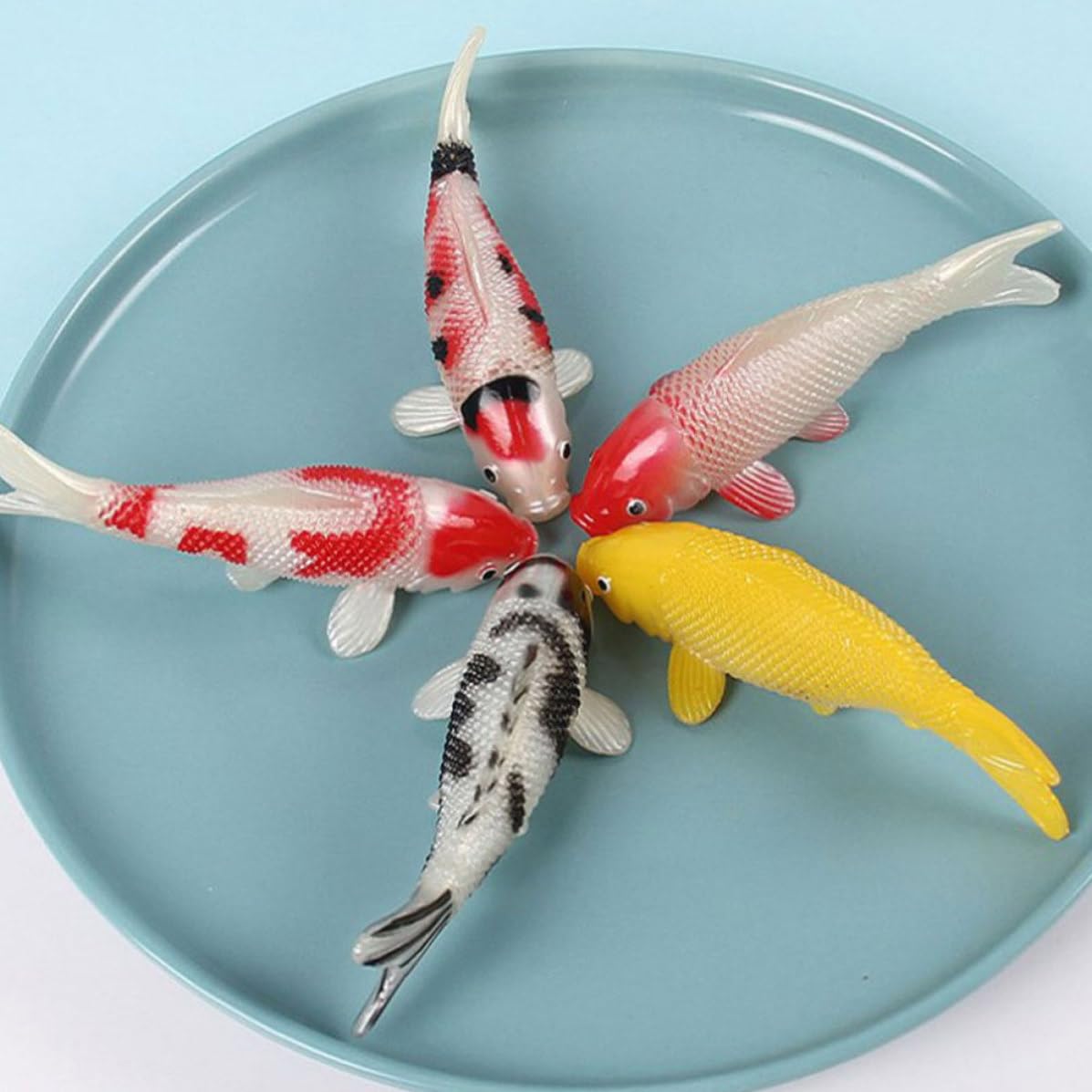 Operitacx 24 Stück Realistische Koi Fischmodell Aquarium Dekoration aus