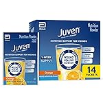 Juven Therapeutic Nutrition Drink Powder Including Collagen Peptides, Amino Acids, and HMB for Wound Healing Support, Orange, 14 Packets