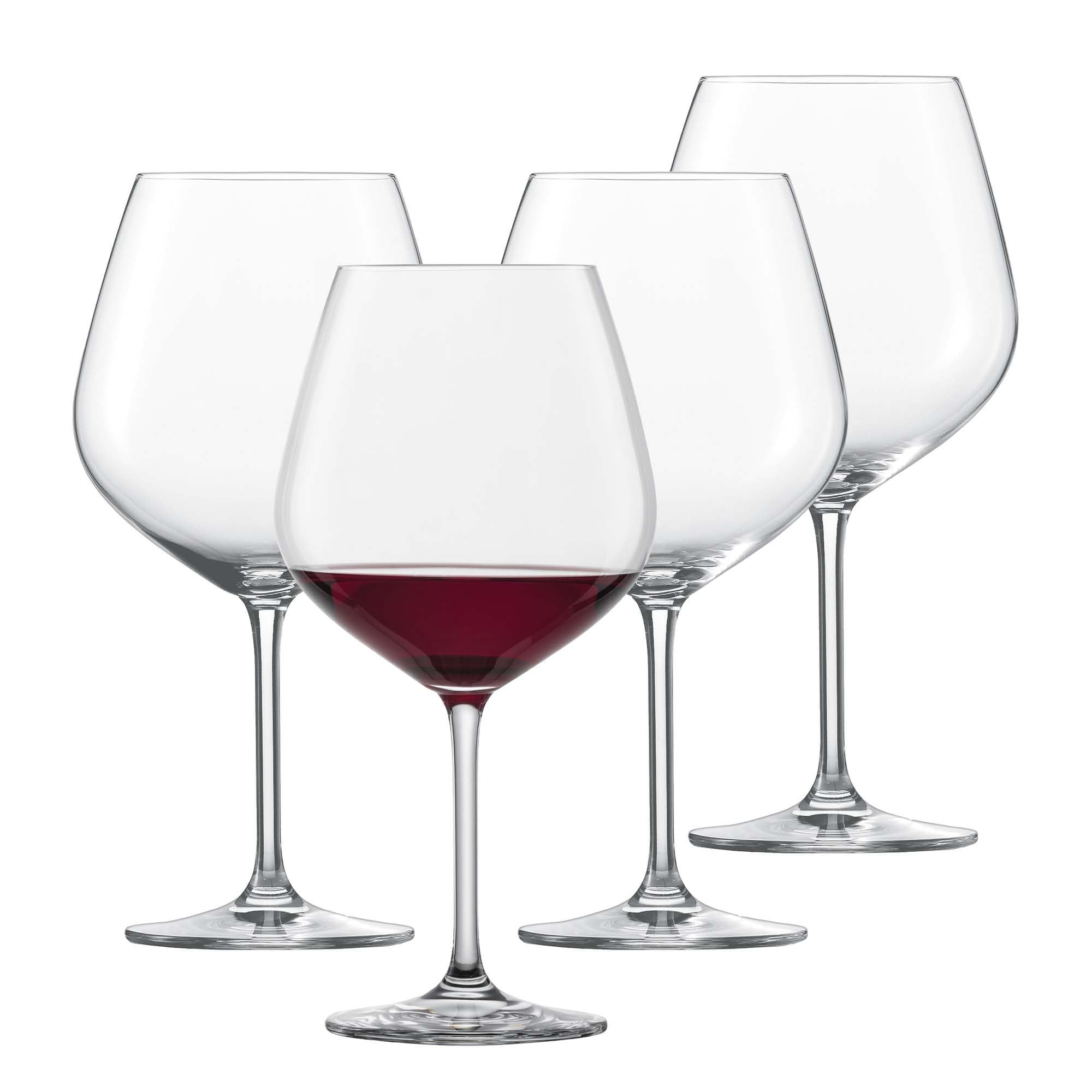 Schott Zwiesel Red Wine Glasses - Burgundy Goblets Forté (Set of 4), Large Burgundy Glasses for red Wine, Dishwasher-Safe Tritan Crystal Glasses, Made in Germany (Art. no. 123614)
