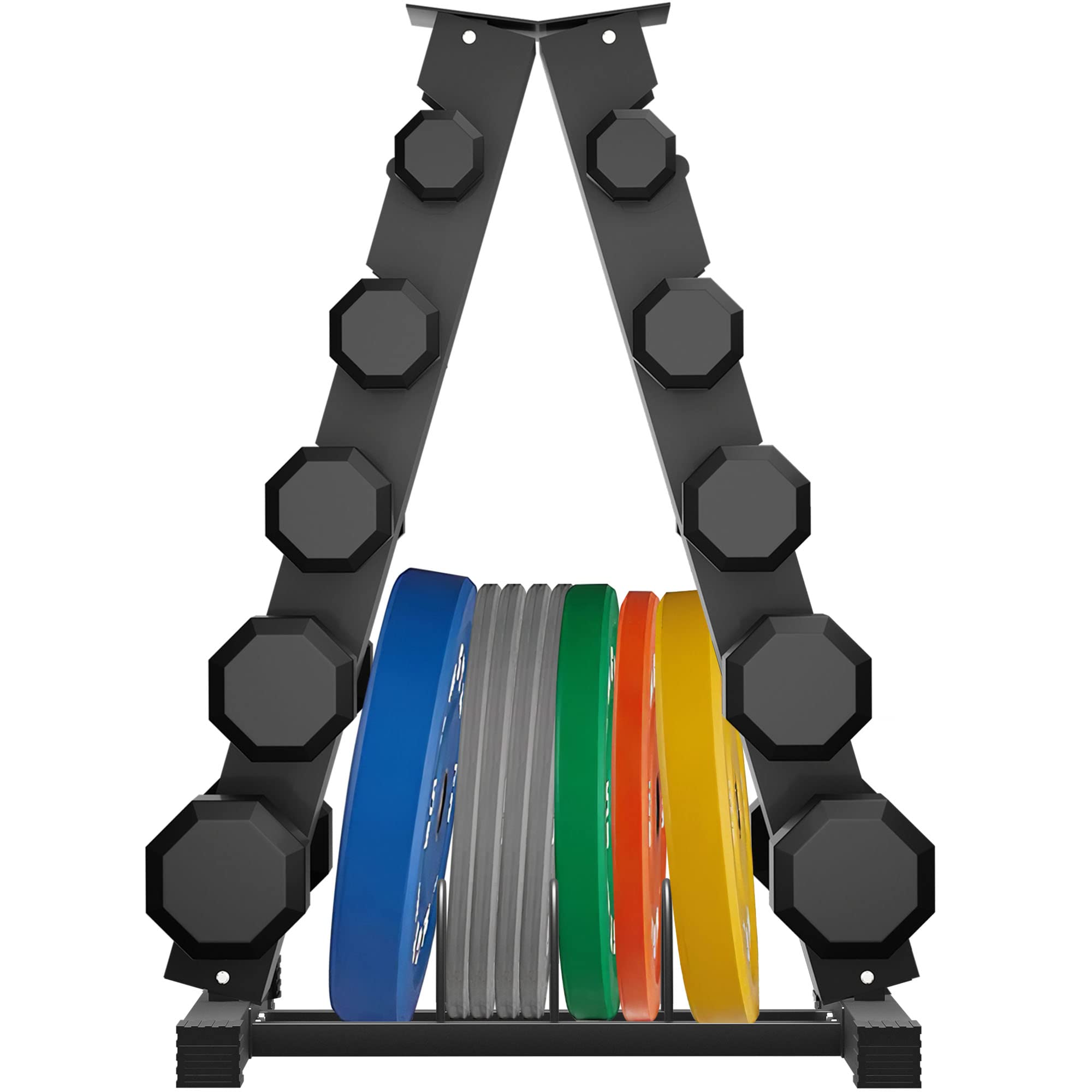 Elevens Weight Rack A-Frame Dumbbell Rack Stand, Weight Rack for ...