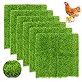 Chicken Nesting Pads Set 12×12"-Washable Artificial Grass Nesting Pads-for Chickens Coopsfor Chicken Coop and Pet Garden Lawn Indoor Outdoor (6 Pack)