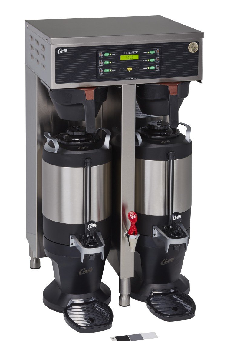 Wilbur Curtis G3 ThermoPro 1.5 Gallon Twin Coffee Brewer, 3Ph W/Transformer, Brew Basket Locks - Commercial Coffee Brewer - TP2T16A3100 (Each)