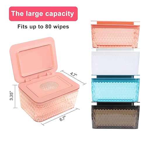 Miniatura 7 de Dispensador de toallitas diseñado para dispensador de toallitas para baño, mantiene las toallitas frescas, a prueba de polvo y antideslizante (6.7 x