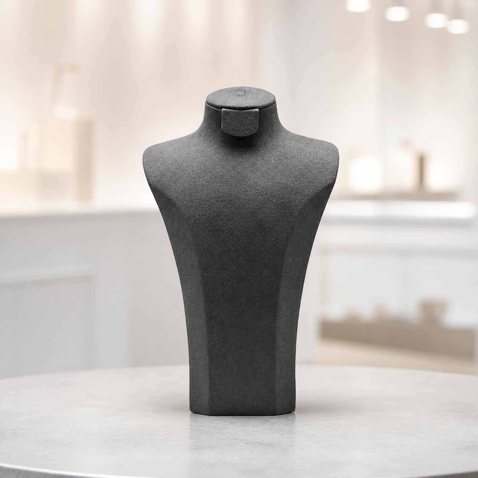 Présentoir Buste Gris Mannequin à Bijoux