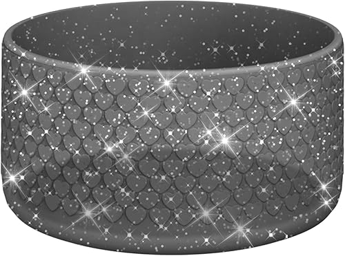 WUQID Funda protectora de silicona con textura de corazón brillante compatible con Stanle Tumbler de 40 onzas, 30 onzas, 20 onzas y botellas Hydroo