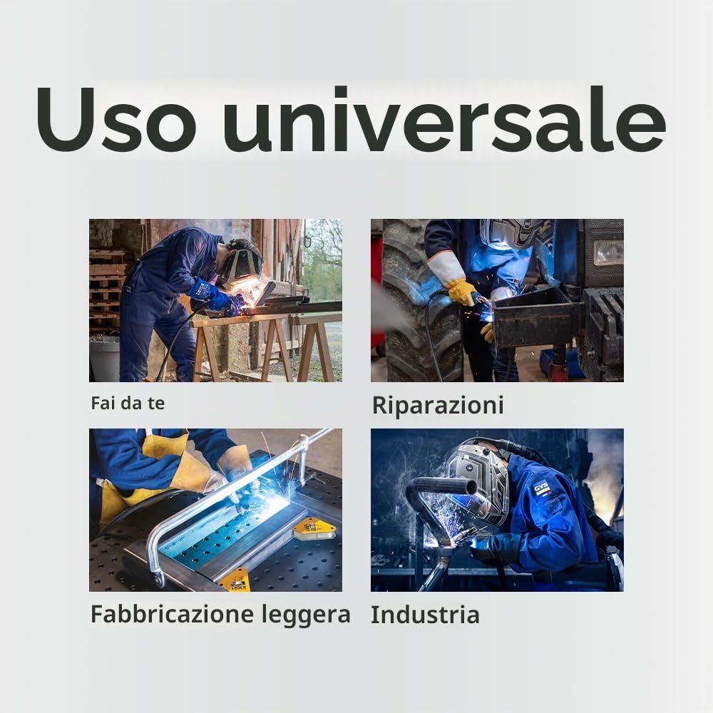 GYS - Filo Acciaio Inox MIG ER316LSI/G19 12 3LSI, Diametro Ø0,8, Bobina Plastica s200, 5 Kg, 1 Pezzo