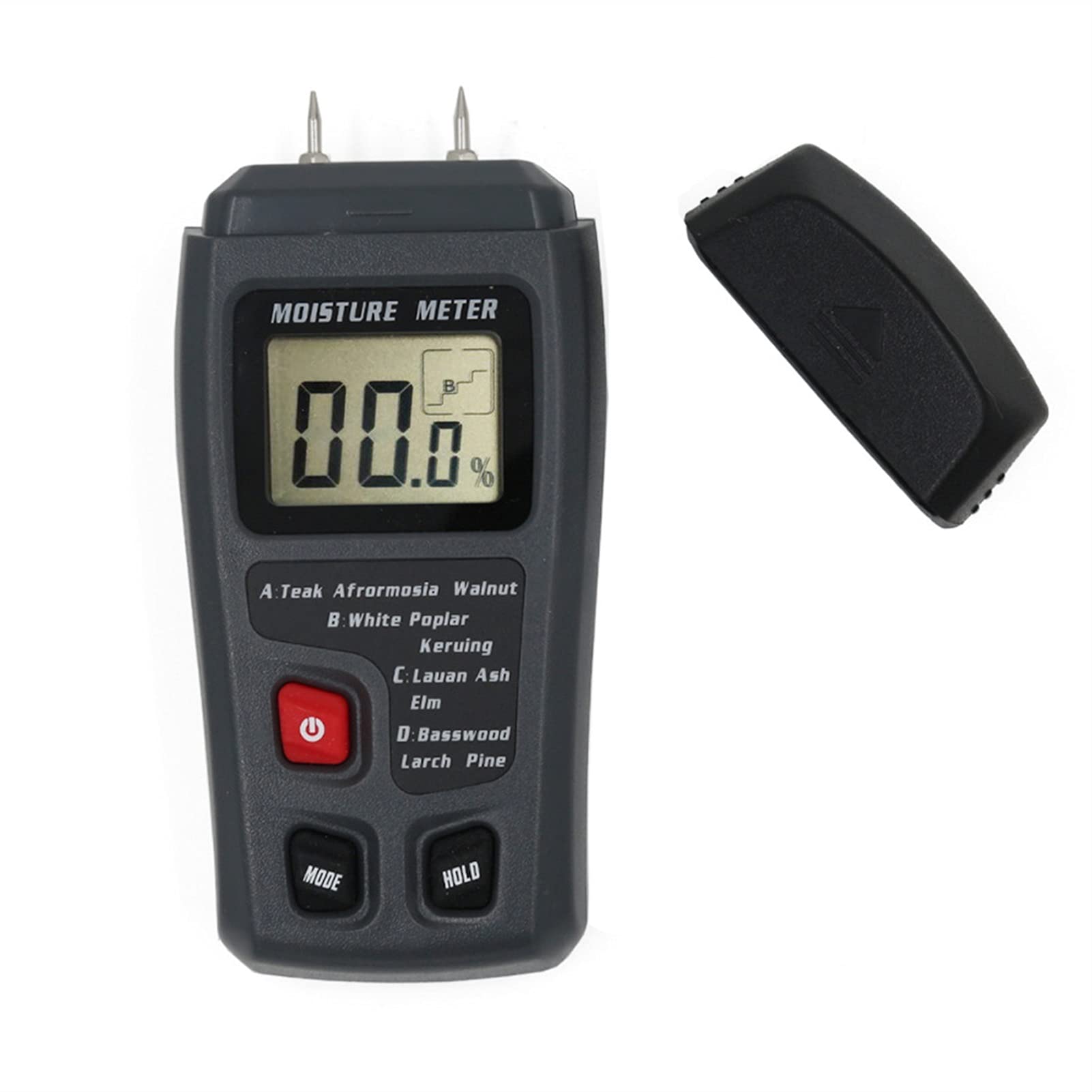 Sensor de Sonda Extendida Digital LCD Medidor de humedad madera Dos Pines 0-99.9% Tesor Detector húmedo