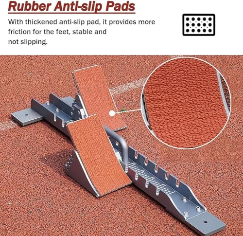 Bloques de arranque portátiles para atletismo con ángulos ajustables 5