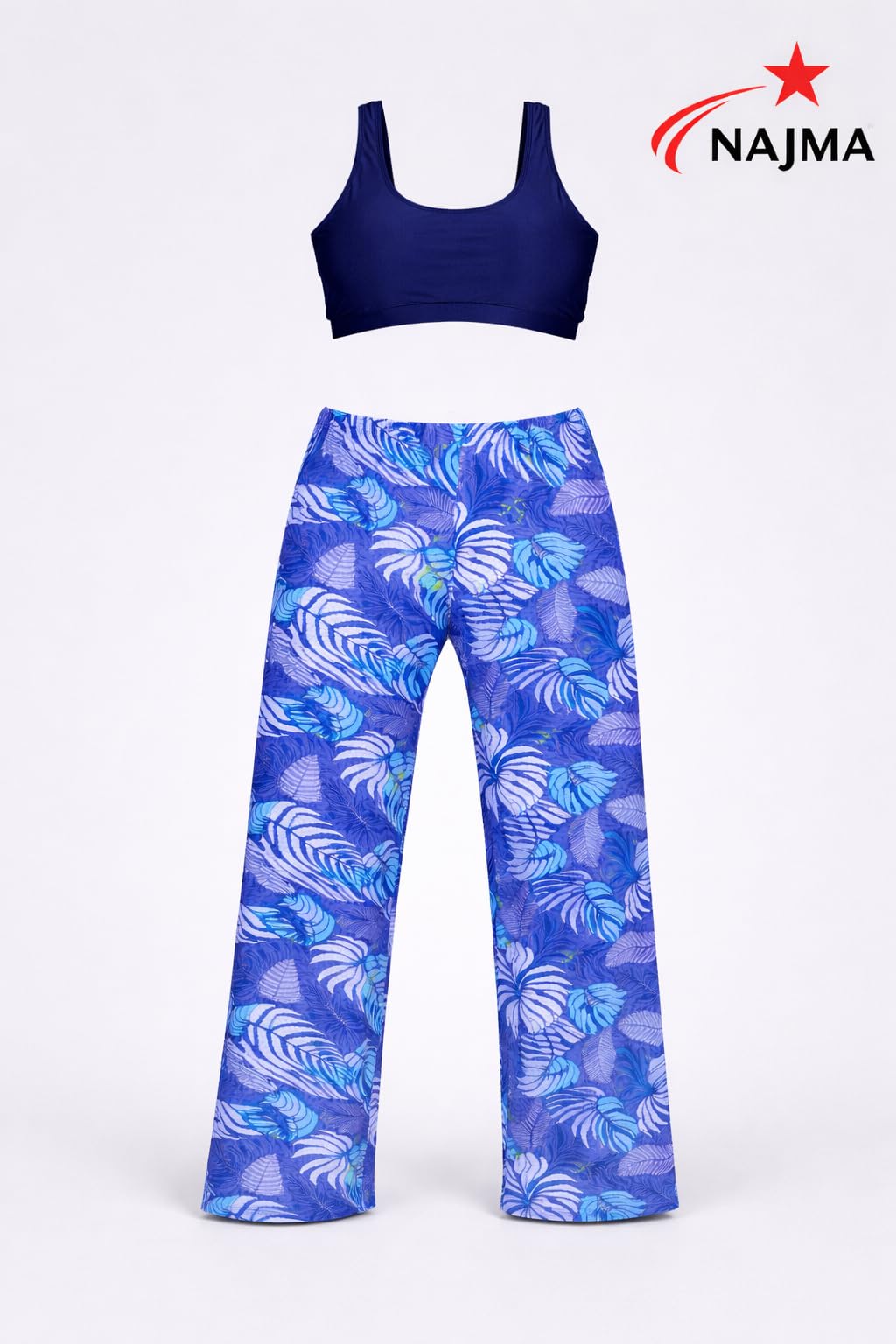 Burkini Femme Grande Taille – Maillot de Bain Modeste 4 Pièces avec Hijab – Tenue de Bain Islamique Haut Long Pantalon Large