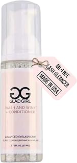 Eyelash Extension Cleanser Wash And Wink™ - Eyelash Shampoo + Conditioner - Glad Lash - Non Irritating Foaming Liquid