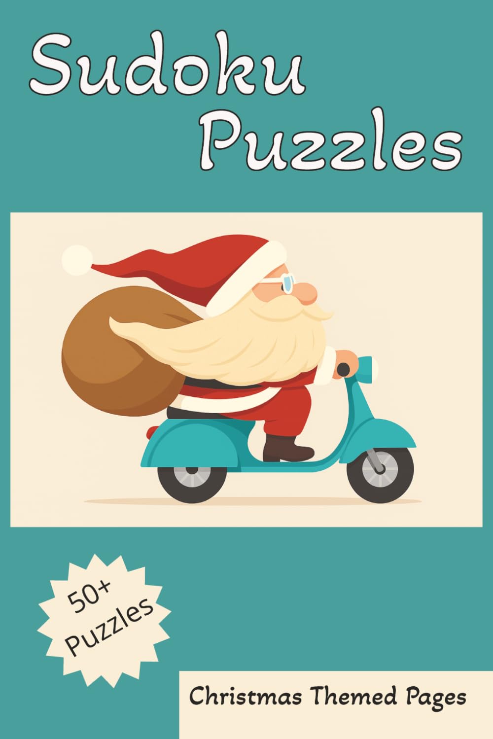 Sudoku Puzzles: Sudoku Puzzles, Christmas Themed, 6x9 Inches, 110 Pages, 50+ Puzzles, Solutions Included