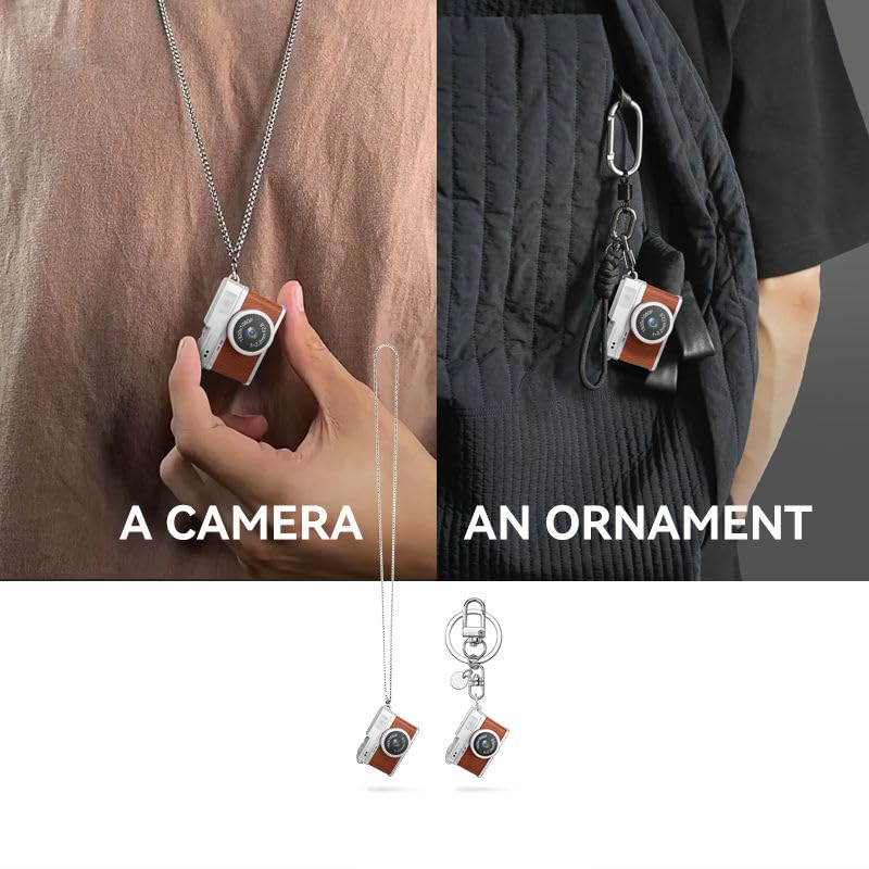 Image of Cason 720P Mini Keychain Camera, Portable Pocket Digital Camera with Retro Filters & Screen, Tiny HD Video Recorder for Phone Transfer, Travel, Kids and Gifts