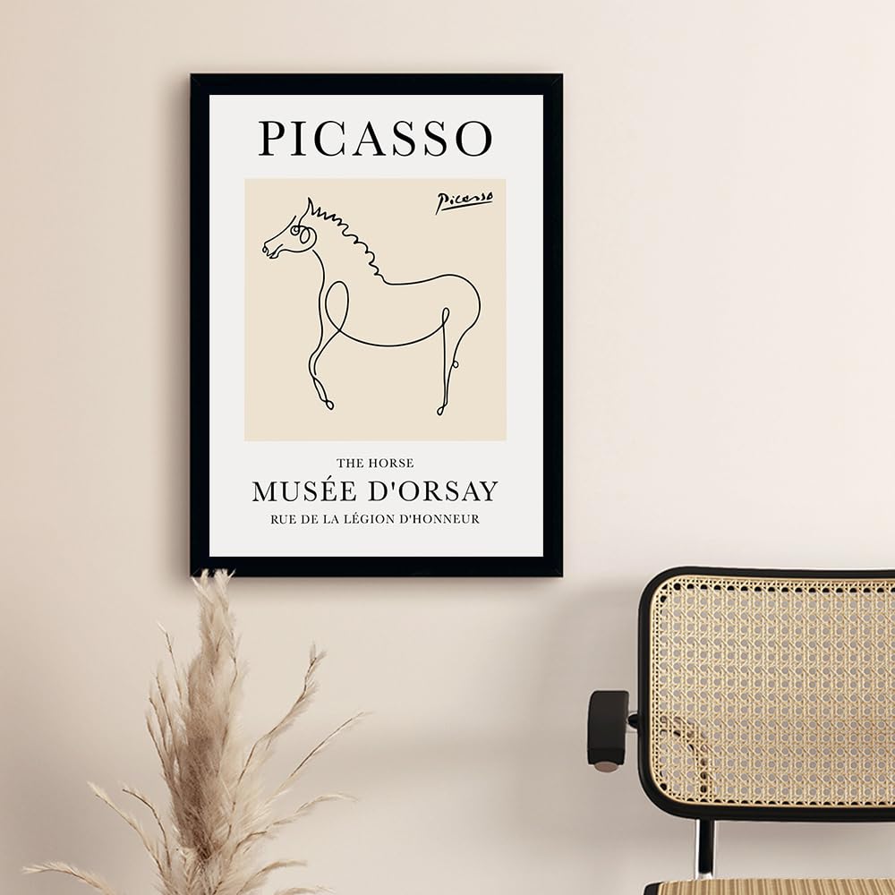 Amazon.co.jp: ヴィンテージ ピカソ 犬 猫 鳥 馬 キャンバス 絵画 抽象