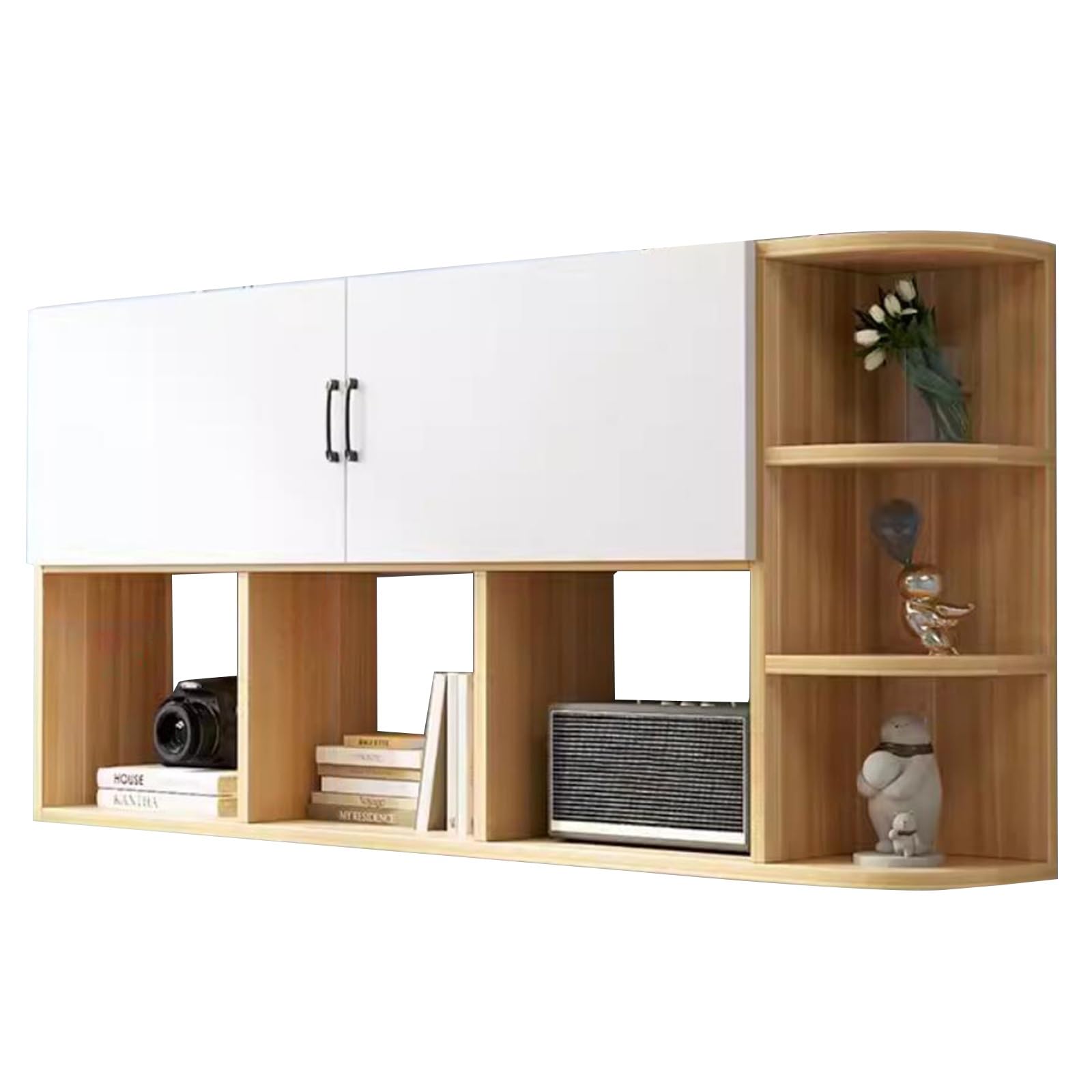 Estanterías De Pared En El Salón Gabinetes De Pared Decorativos Creativos. Librerías Pared Estudiar Gabinetes De Almacenamiento Multicapa Bastidores Almacenamiento con Puertas.