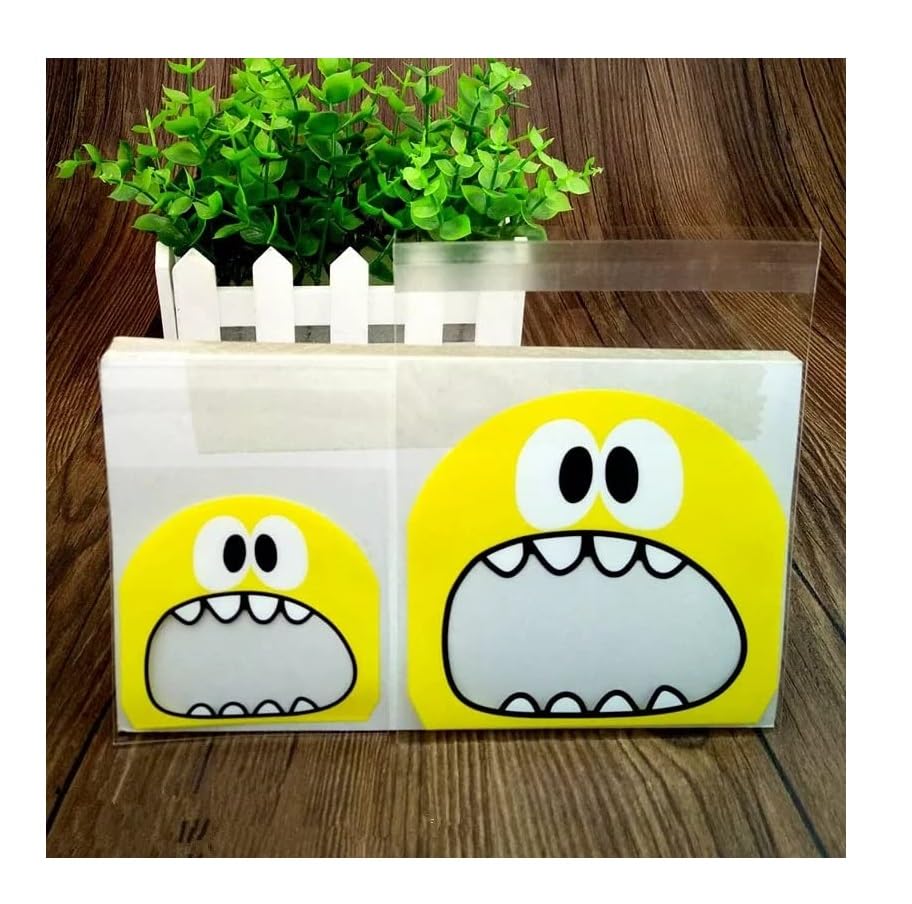 TREXEE (Pack of 100) Self Adhesive Guddy Bags, Party Favor/Cookie Bags Chocolate Pouches Birthday Party Return Gift Bags (Pack of 100/Yellow) (B0CWD5Z9RC) Amazon Price History, Amazon Price Tracker