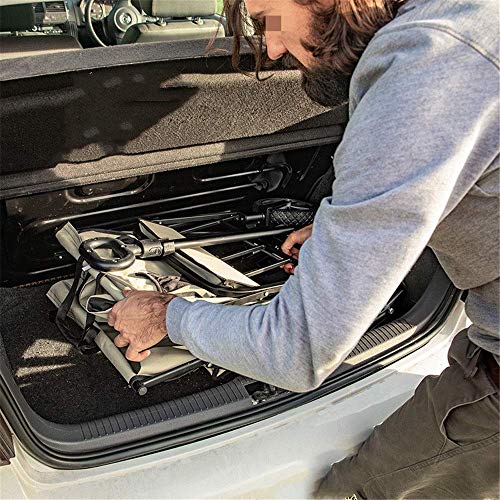 Zusammenklappbarer Mehrzweck-Klappwagen, Camping-Picknickwagen mit verstellbarem Griff, Strand, Outdoor, Garten – Bild 5