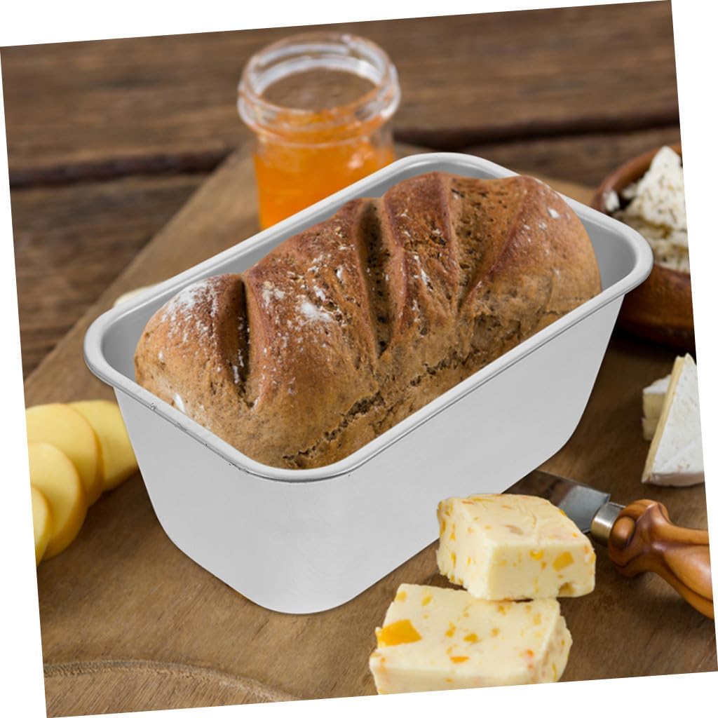 Alipis 2pcs Aluminium Alloy Loaf Pans for Baking Bread Nonstick Toast Molds for Homemade Cakes for Oven Use and Easy to Baking Accessories