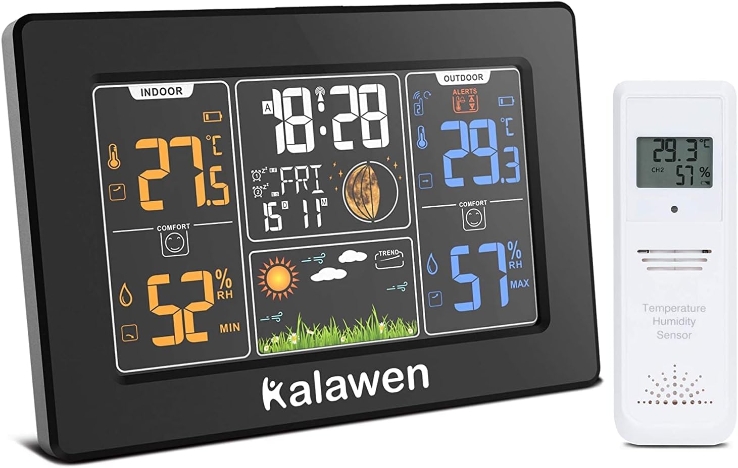 Newentor Weather Station Wireless Indoor Outdoor Multiple Sensors