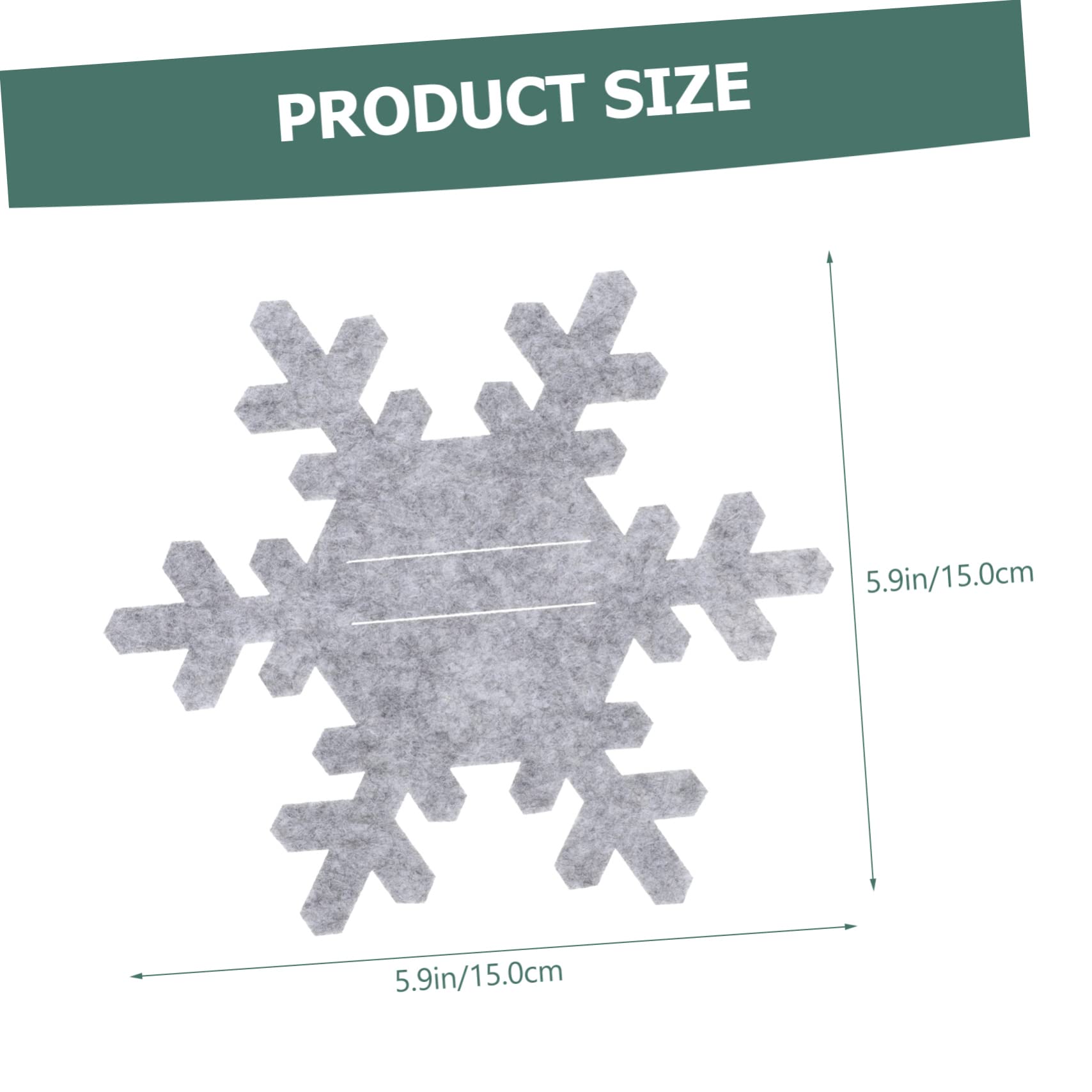 COOLHIYA Practical Christmas 8pcs Xmas Snowflake Cutlery Covers Tableware Bag for Home and Restaurant