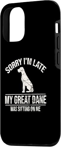 Miniatura 2 de Funda divertida para iPhone 1212 Pro con diseño de animales de gran danés, amantes de los perros